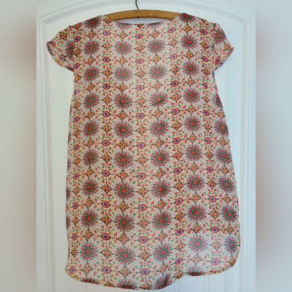 Boho Summer Blouse Cap Sleeves - Picture 3 of 6